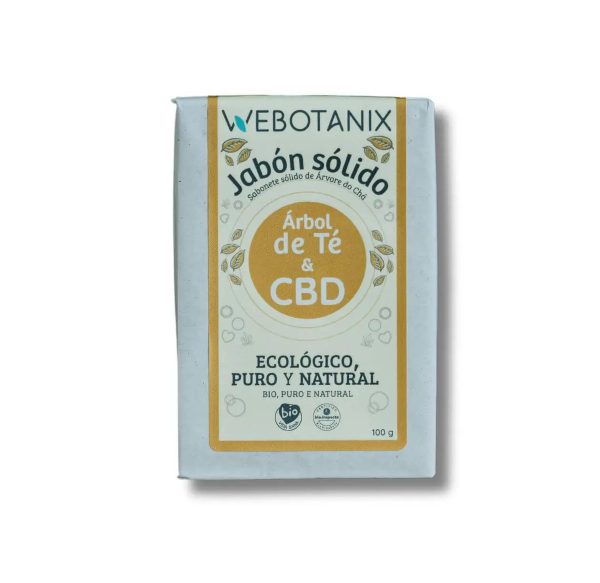 Webotanix Zeep vast BIO Theeboom en CBD – 100g