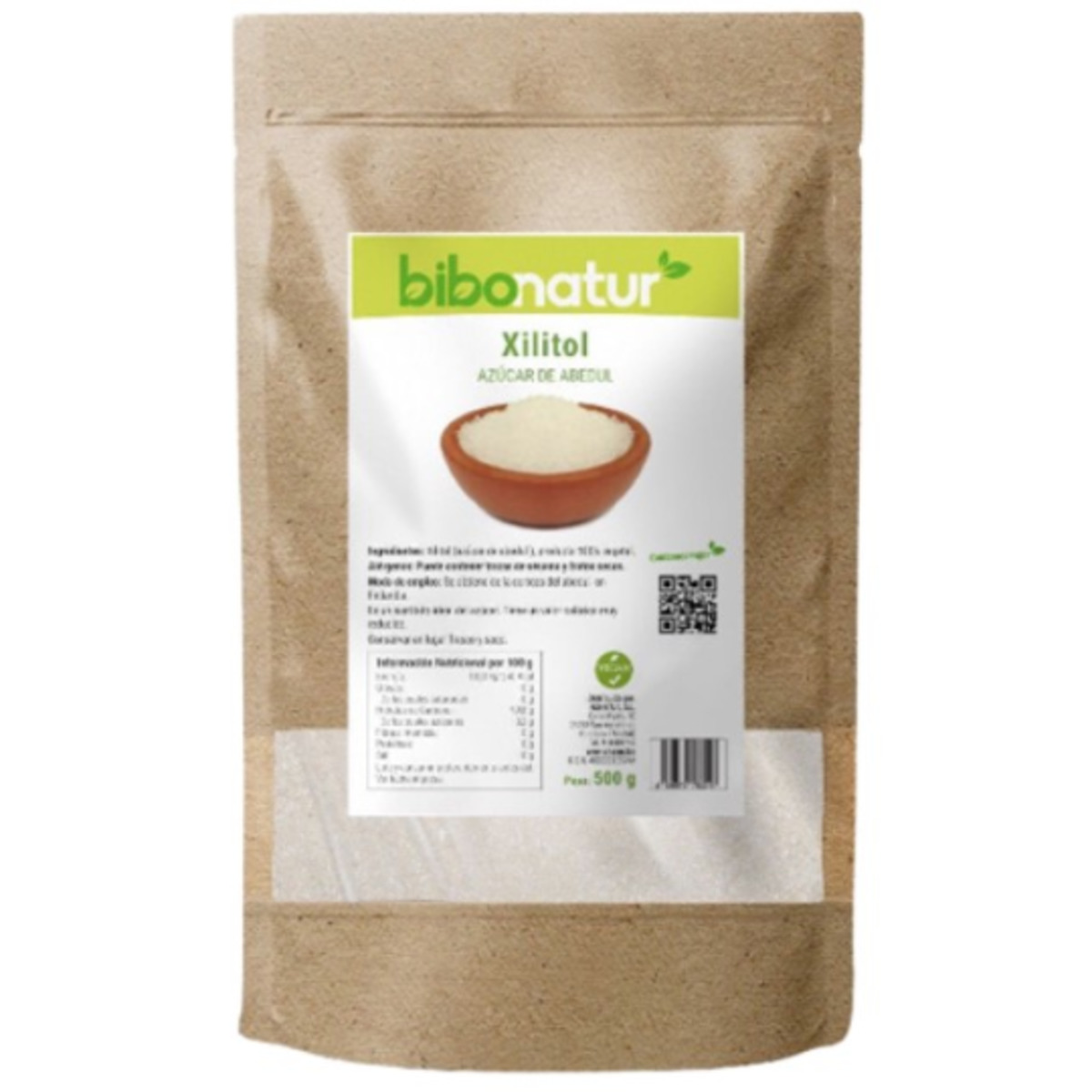 Xilitol Azúcar de Abedul Bibonatur – 500g