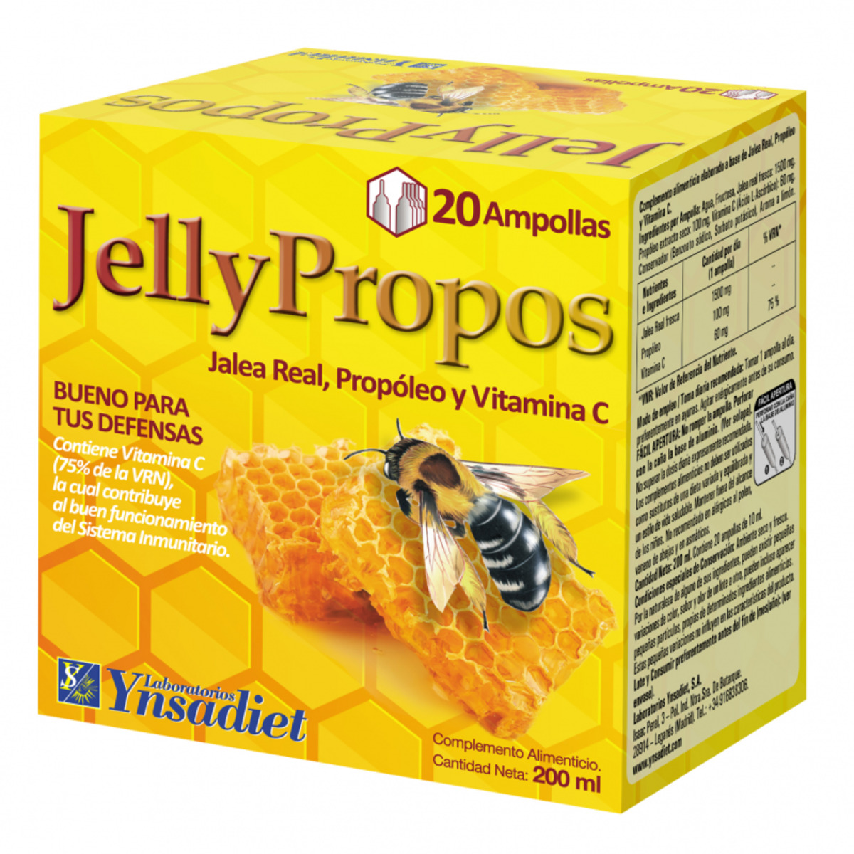 Ynsadiet 1500 mg 20 Ampollas Jelly Propos