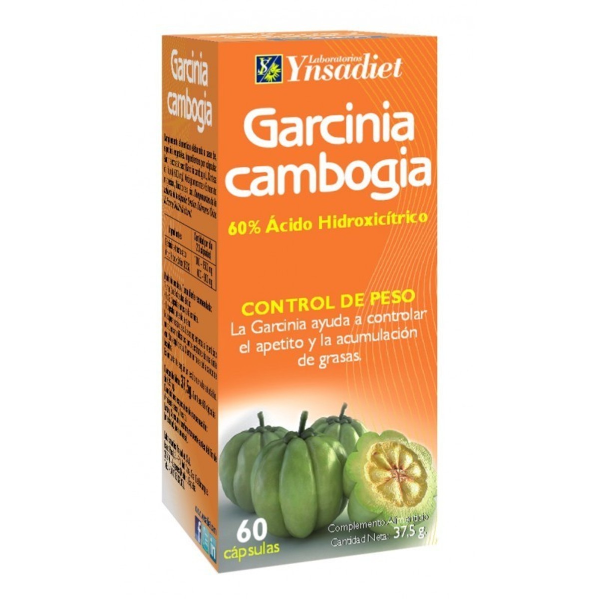 Ynsadiet Garcinia Cambogia 60 Cápsulas