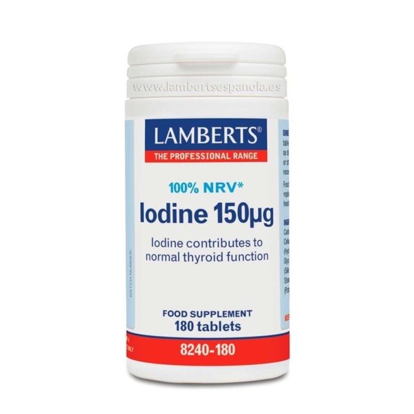 Jodium 150 mcg (Kelp-extract) 180 Lamberts-tabletten