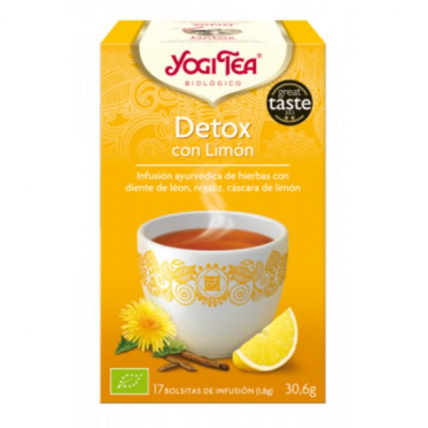 Yogi Tea Détox Avec Citron 17 Filtres 1,r – 8g