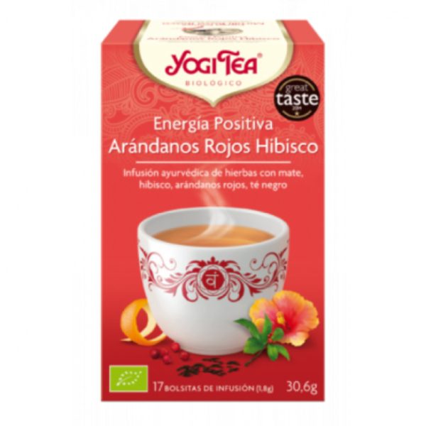 Yogi Tea Énergie Positive Myrtilles Hibiscus 17 Infusions