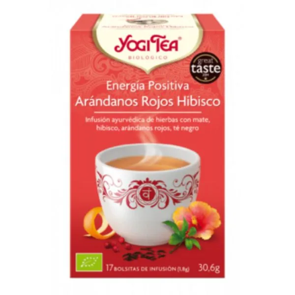 Yogi Tea Energia Positiva Mirtilli Hibisco 17 Infusioni