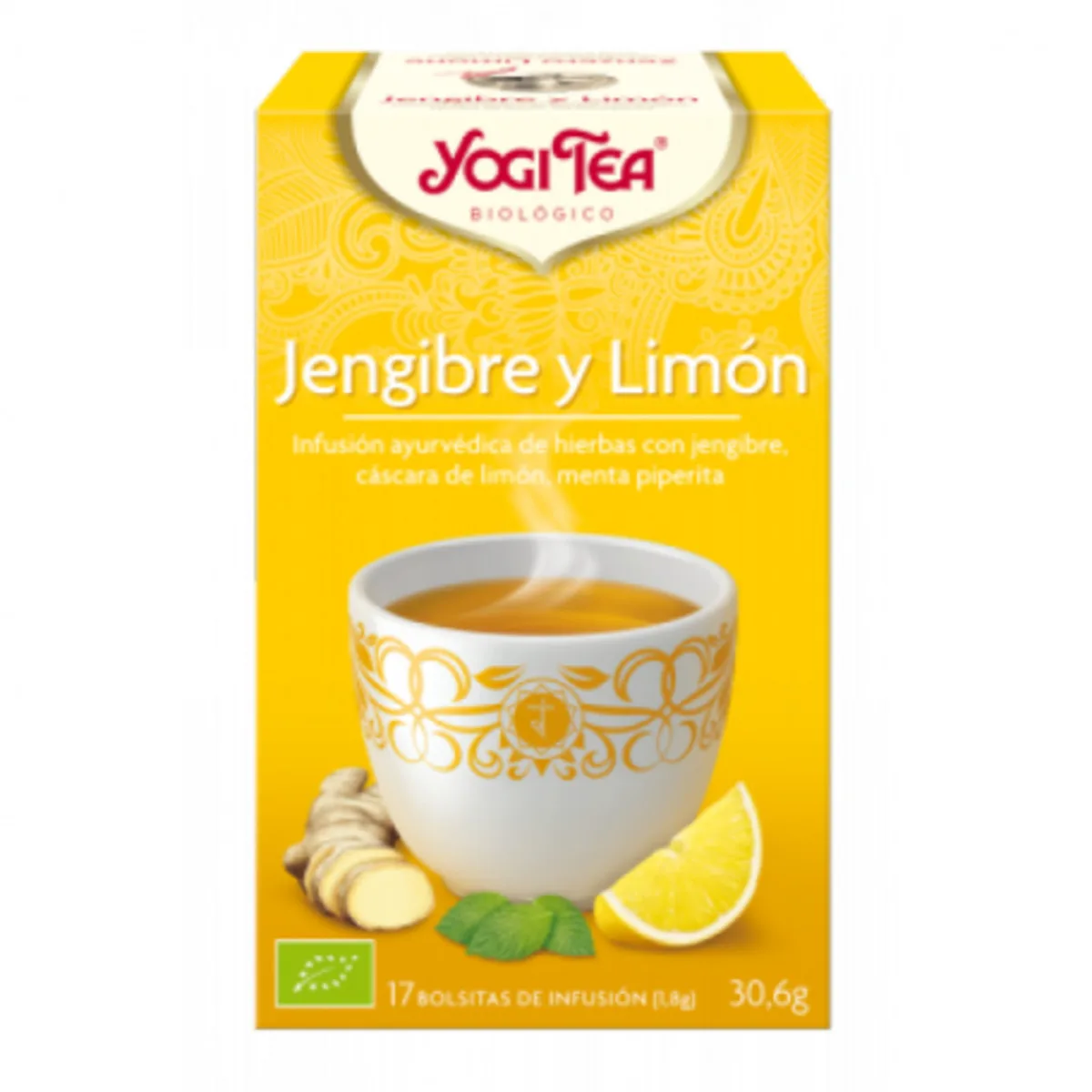 Yogi Tea Ingefær og Citron 17 Tebreve