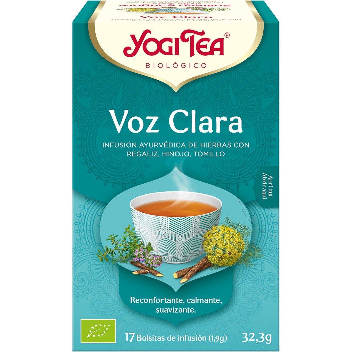 Yogi Tea Voz Clara 17 Bolsitas Infusiones