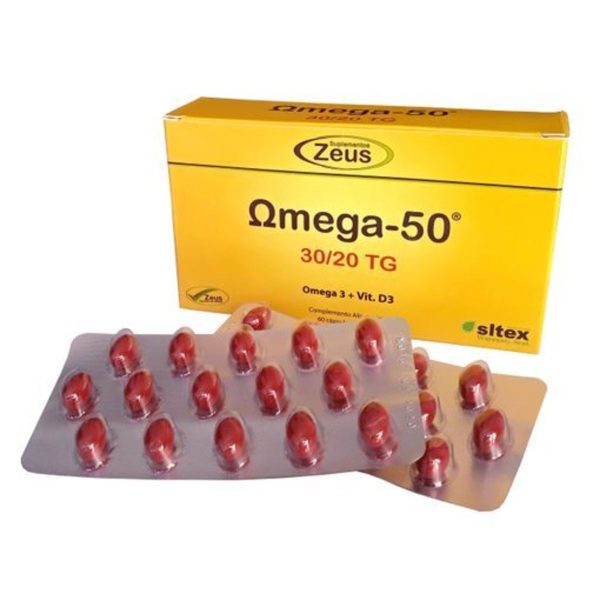 Zeus Omega-50 Omega3 + Vitamine D3 60 perles