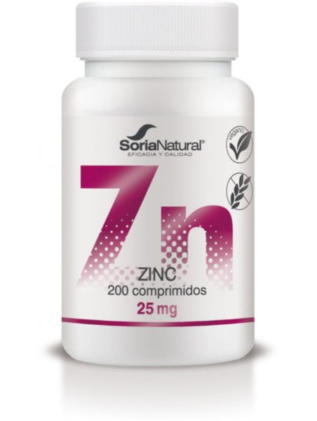 Zinc 200 Tabletten 350 Mg Langzame Afgifte Soria Natural