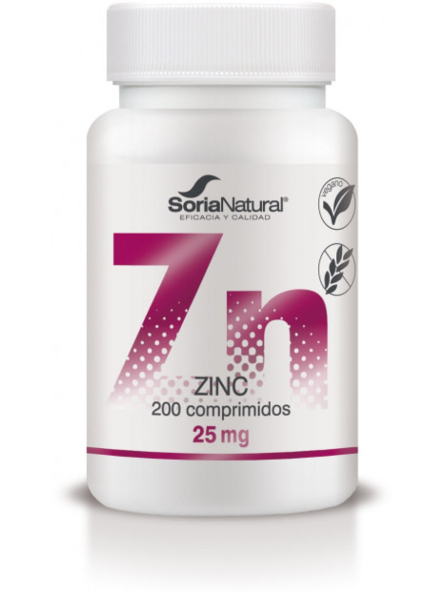 Zinc 200 Comprimidos 350 Mg Liberación Prolongada Soria Natural