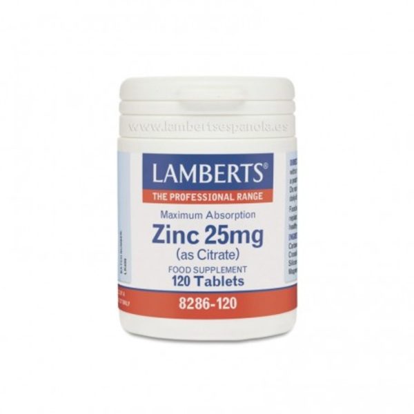 Zinc 25 mg 120 comprimés lambert