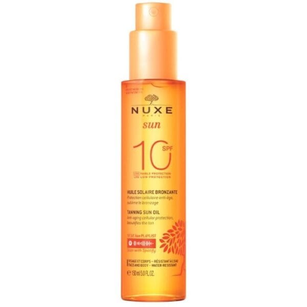 Nuxe Sun ruskettava öljy SPF 10 alhainen suoja suihke 150 ml