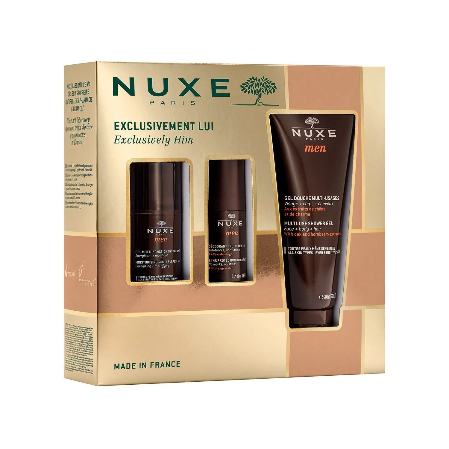 Nuxe Men Cofre Exclusivamente Él conjunto de cuidado diário para homem