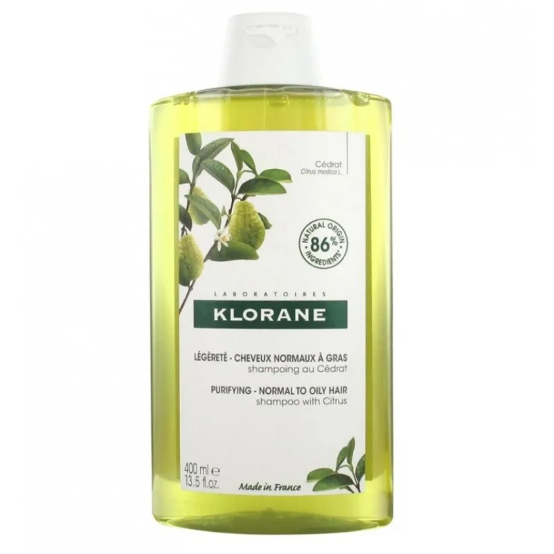 Klorane Champú a la Cidra Purificante Cabello Normal o Graso 400 ml
