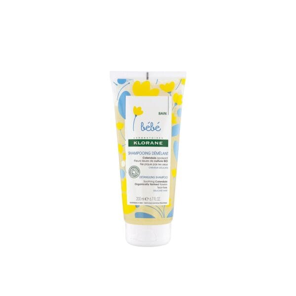 Shampoo districante lenitivo Klorane Bébé con calendula 200 ml