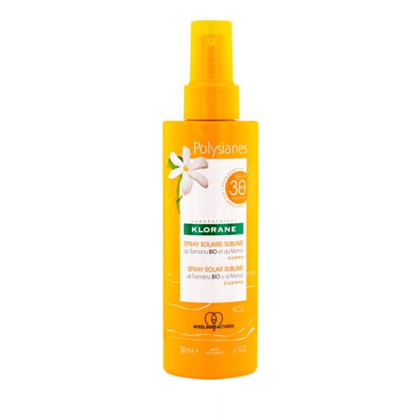 Polysianes spray solar sublime Monoï e Tamanu bio FPS30 200 ml