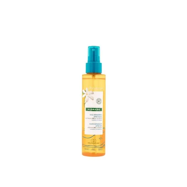 Olio riparatore doposole Klorane Polysianes Monoi per corpo e capelli 150 ml