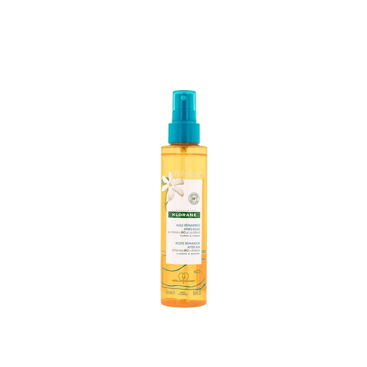 Klorane Polysianes Aceite Reparador After Sun Monoï cuerpo y cabello 150 ml