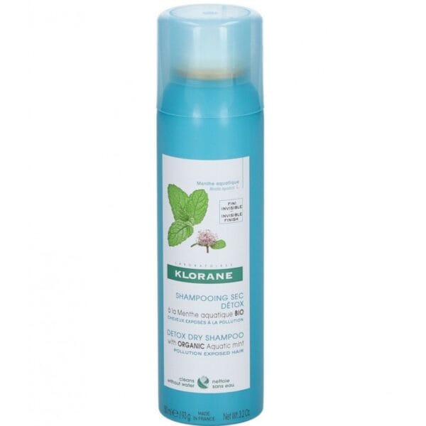 Klorane Shampooing Sec Detox à la menthe aquatique Spray 150 ml