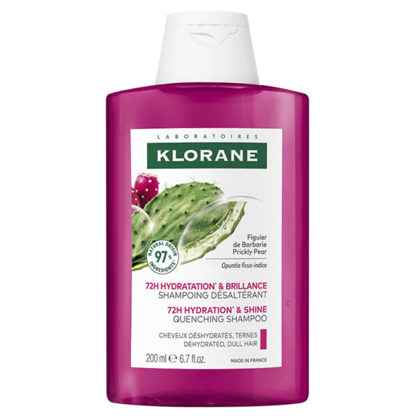 Shampooing hydratant à figue de Barbarie pour cheveux secs Klorane 200 ml