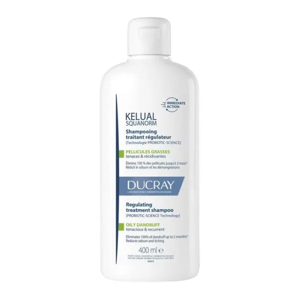 Ducray Kelual Squanorm Shampoo Behandelend Antiroos 400 ml
