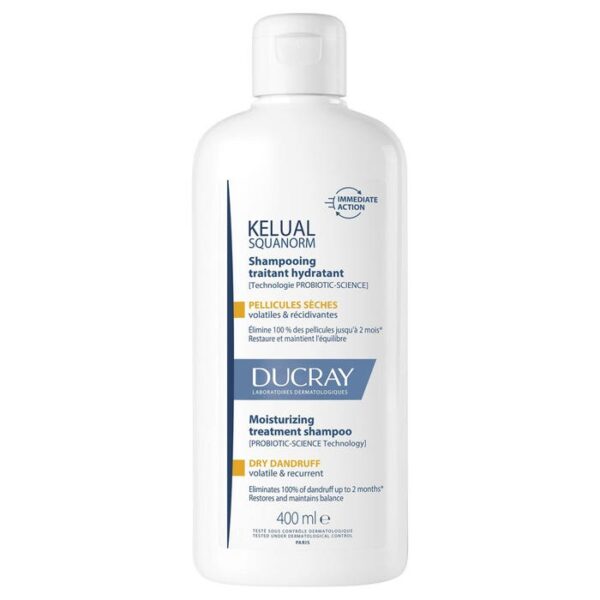 Ducray Kelual Squanorm champô tratante anticaspa seca 400 ml