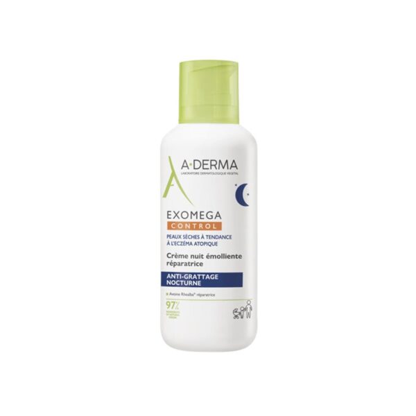 A-Derma Exomega Control Crème de Nuit Émolliente Peau Atopique 400 ml