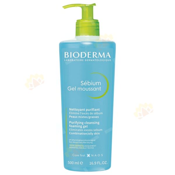 Bioderma Sébium Gel Detergente Purificante Schiumoso con Dispenser 500 ml