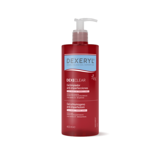 Dexeryl Dexeclear gel detergente anti-imperfezioni pelle grassa acneica 400 ml