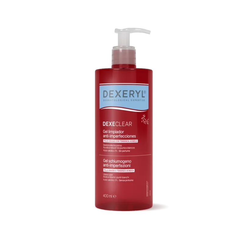 Dexeryl Dexeclear gel καθαριστικό anti-ατελειών για λιπαρό και ακνεϊκό δέρμα 400 ml