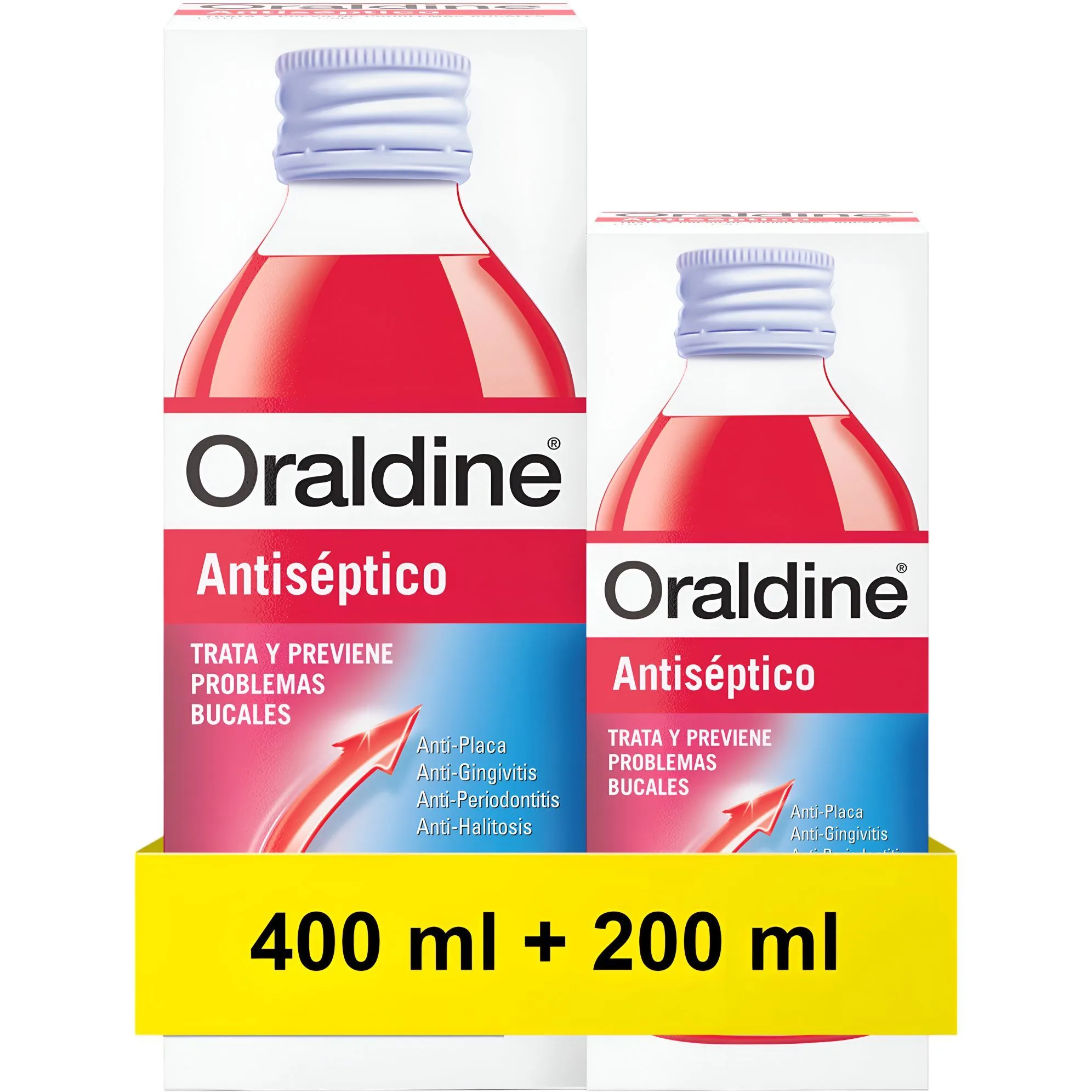 Oraldine Antisepticum mondspoeling pack 400 ml + 200 ml gratis