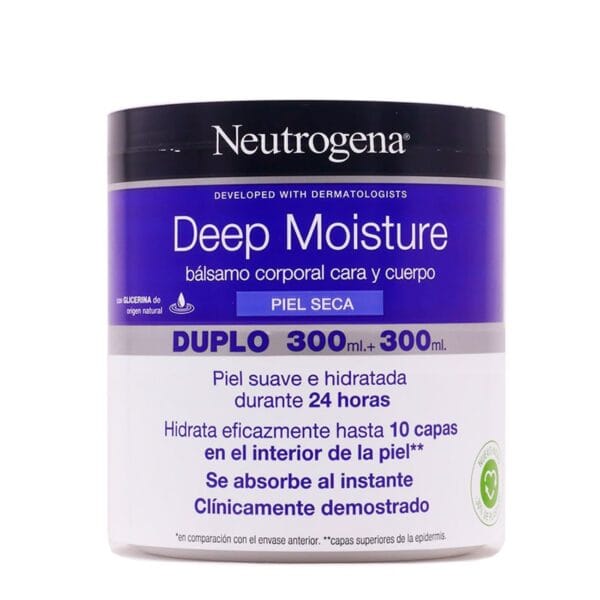 Neutrogena Bálsamo Corporal Hidratación Profunda Piel Seca 2 x 300 ml