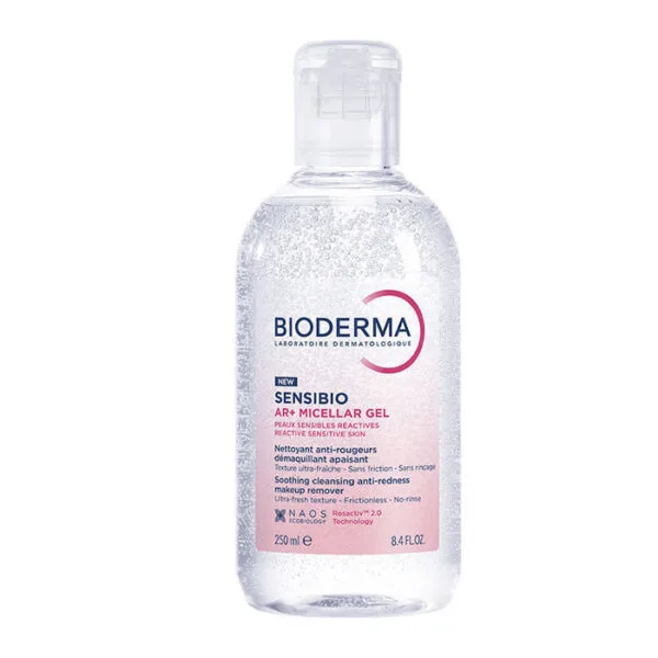 Bioderma Sensibio AR+ żel micelarny do twarzy dla skóry wrażliwej z zaczerwienieniami 250 ml