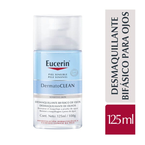 Eucerin DermatoCLEAN bifazowy zmywacz do oczu waterproof 125 ml