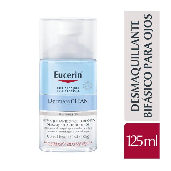 Eucerin DermatoCLEAN struccante bifasico per occhi waterproof 125 ml