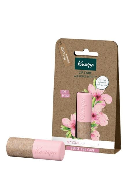 Kneipp Sensitive Care mandel läppbalsam, återfuktande och lugnande, 4,7 g