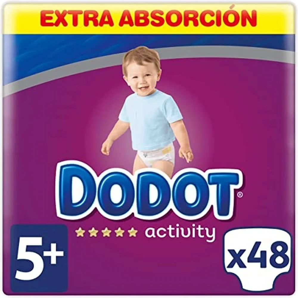 Dodot Activity πάνες μίας χρήσης μέγεθος 5+ εξτρα τζάμπο πακέτο, 48 τεμάχια