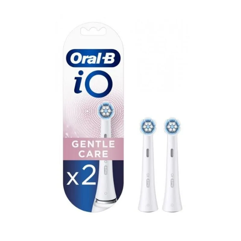 Oral-B iO Gentle Care recambios de cabezal suave, pack 2 unidades