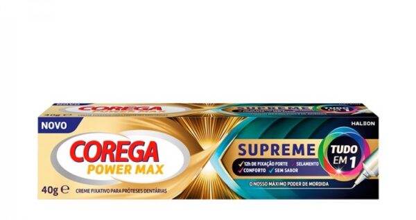 Corega Supreme crema fijadora para prótesis dentales tubo 40 g