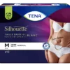 TENA Silhouette biała majtka z niskim stanem rozmiar M paczka 12 sztuk
