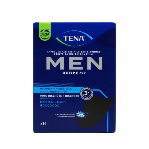 TENA Men Active Fit Προστατευτική Θήκη Ανδρική Εξαιρετικά Ελαφριά 14 μονάδες