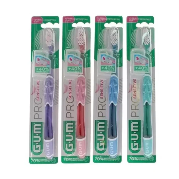 GUM Pro Sensitive ręczna szczoteczka ultra miękka do wrażliwych zębów i dziąseł 1 sztuka