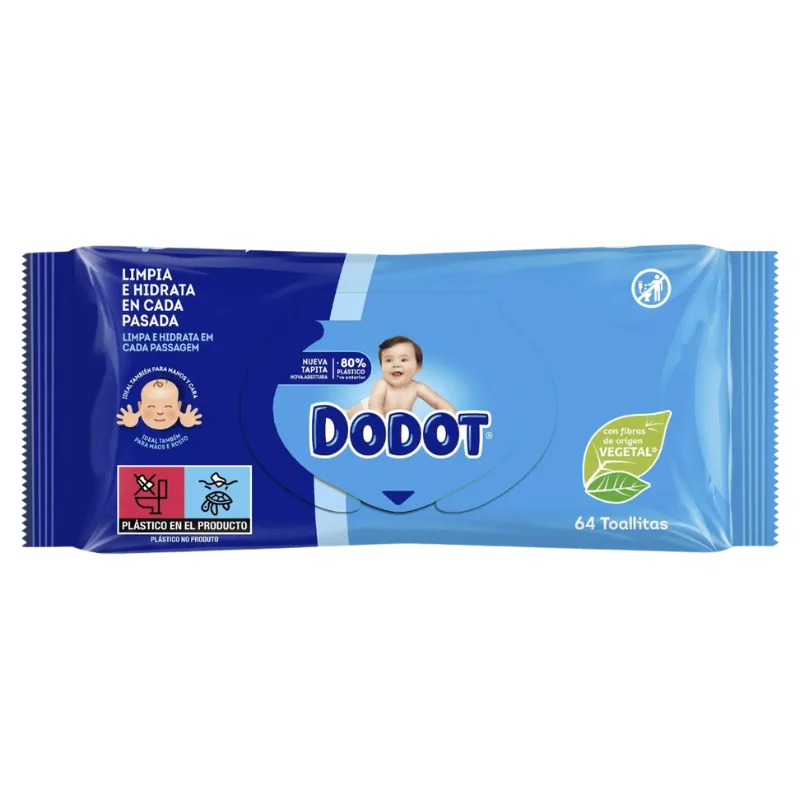 Dodot chusteczki nawilżane dla niemowląt, opakowanie 64 sztuk