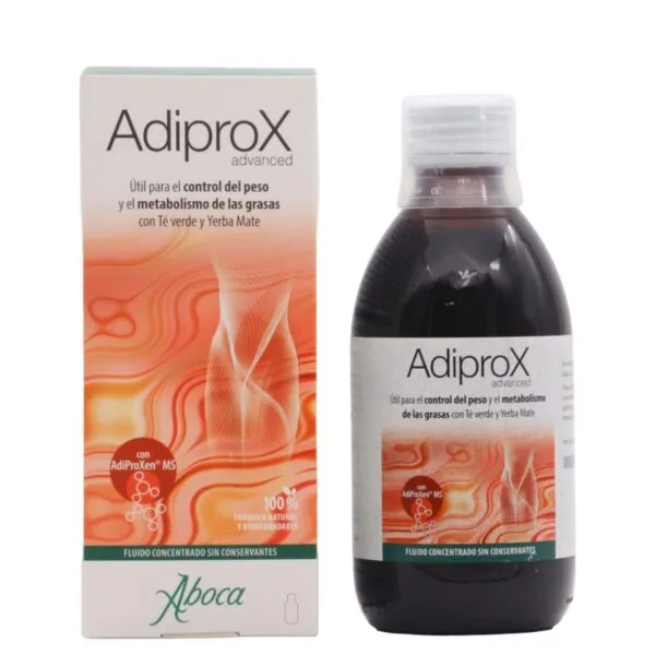 Adiprox Advanced, integratore alimentare liquido concentrato per il controllo del peso, flacone da 325 g