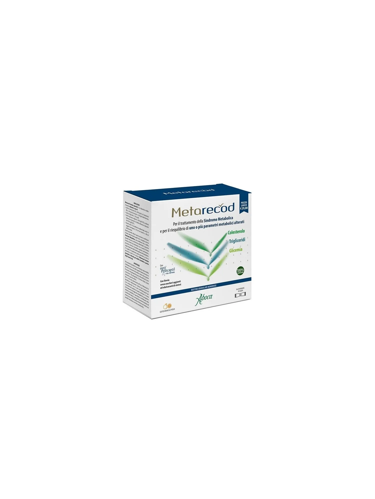 Metarecod granulé 40 sachets pour l'équilibre métabolique des sucres et des graisses