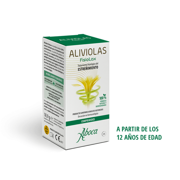 Aliviolas Fisiolax 45 compresse, un lassativo fisiologico delicato per il transito intestinale