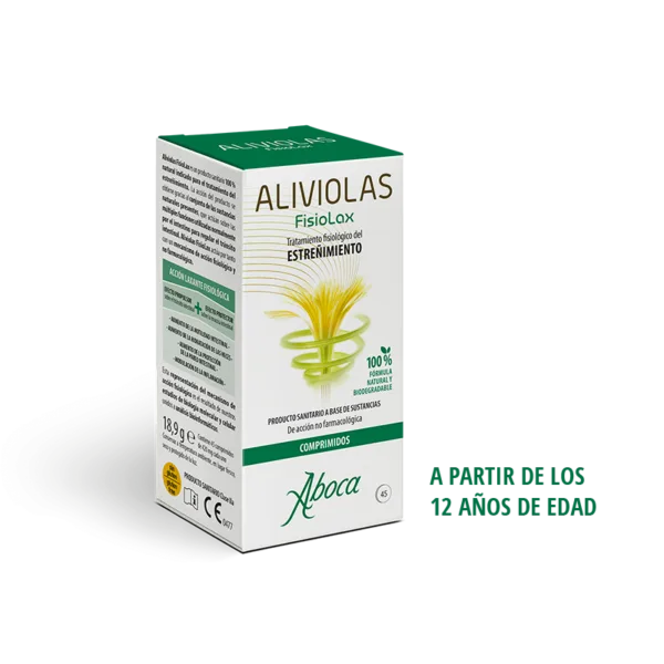 Aliviolas Fisiolax 45 Tabletten sanftes physiologisches Abführmittel für den Darmtransit