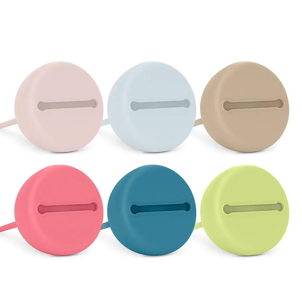 Suavinex Selection porte-sucettes en silicone moutarde, 1 unité