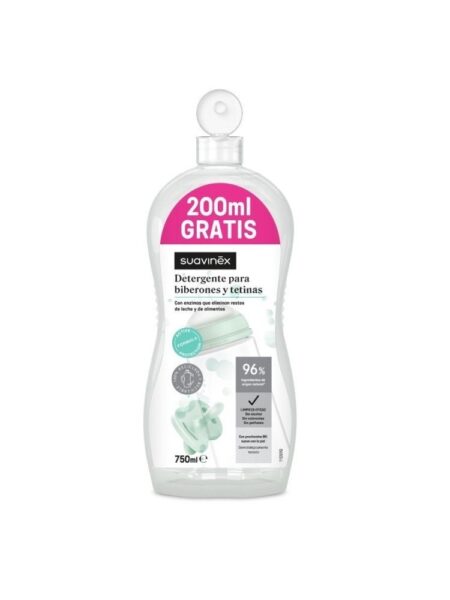 Απορρυπαντικό Suavinex για μπιμπερό και θηλή 550 ml + 200 ml δωρεάν