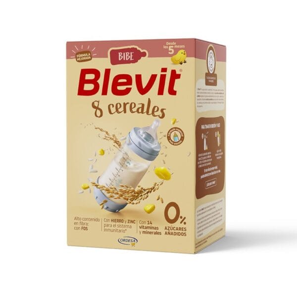 Blevit Bibe 8 Cereales zonder toegevoegde suikers doos 500 g