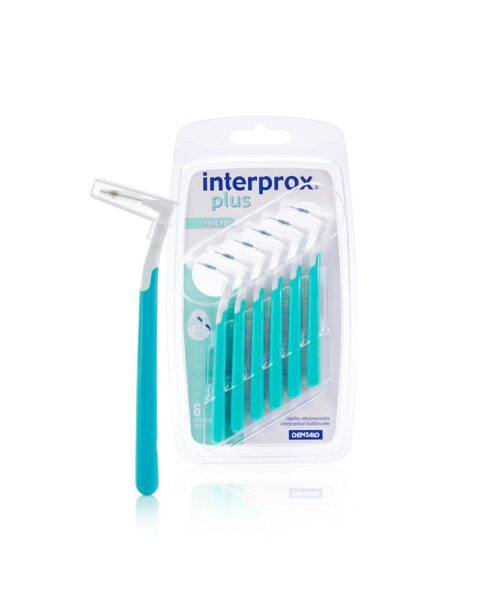 Spazzolini interprossimali angolati Interprox Plus Micro 0.9, confezione blister da 6 pezzi